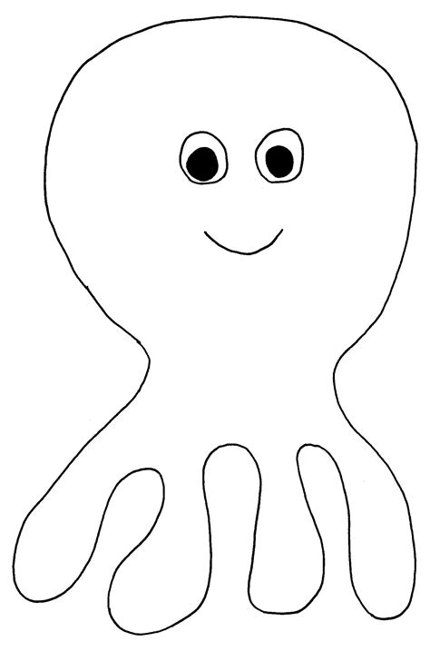Octopus Template Printable